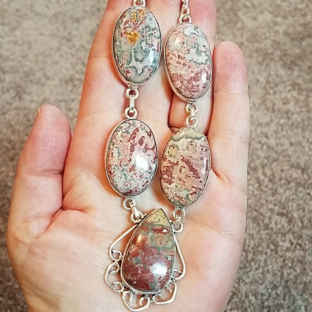 Leopard Skin Jasper necklace